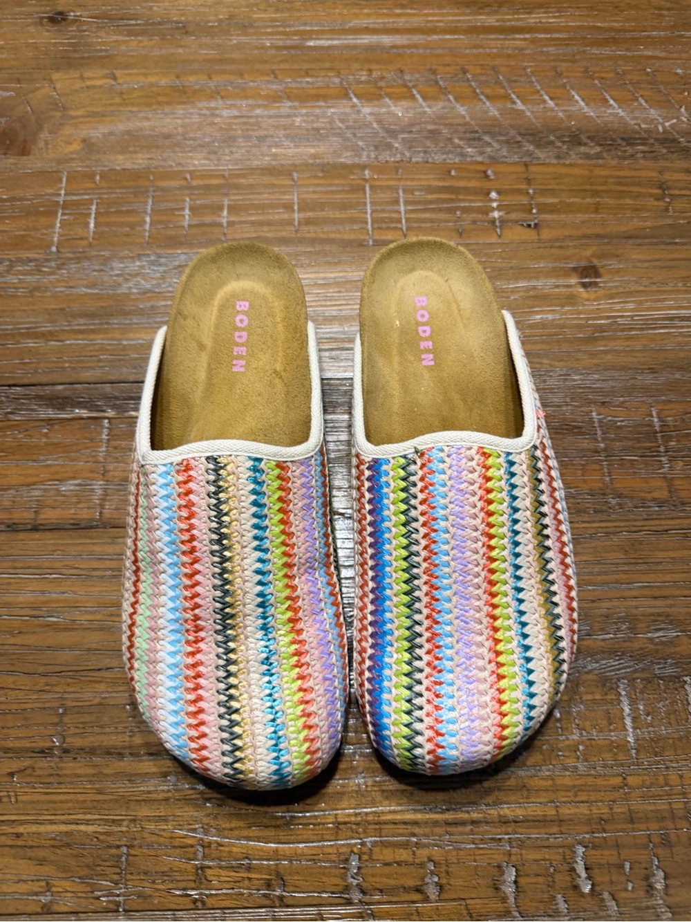 Boden Multicolor Knit Slip-On Clogs - Picture 3 of 8